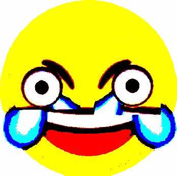 Deep fried crying till laughing emoji